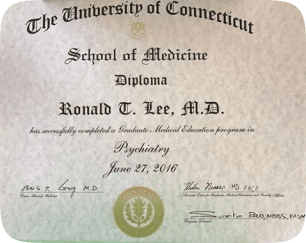 a close-up of a diploma