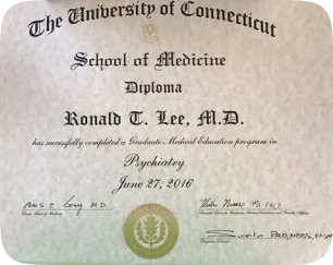 a close-up of a diploma