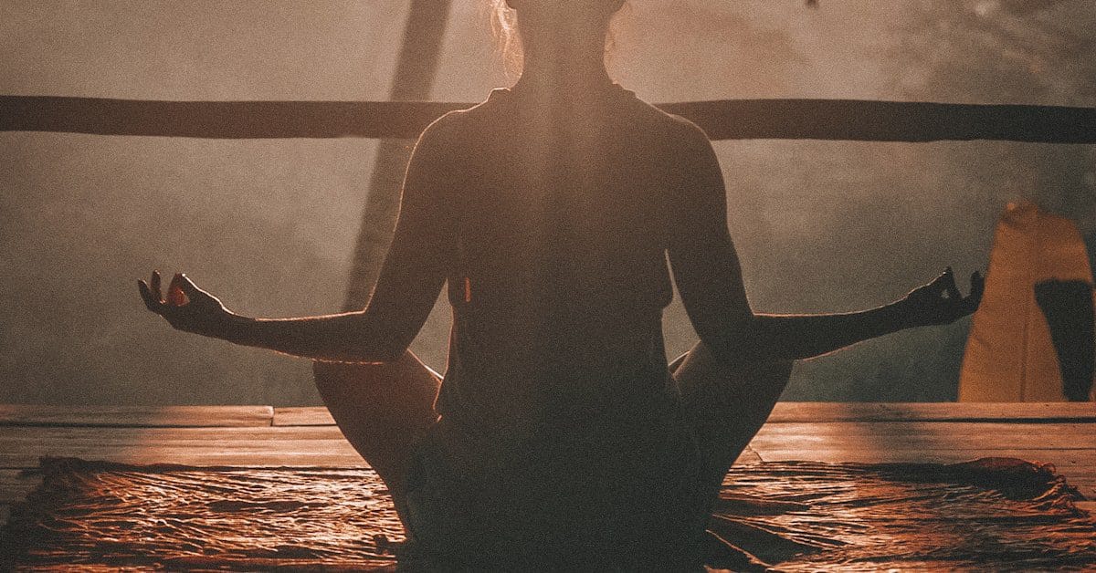 Peaceful meditation scene representing anxiety medication management and calm in Boston